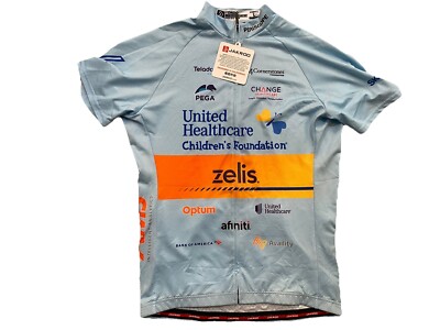Jakroo Cycling Jersey Womens L Gran Fondo United Health Care Zelis Pega NWT
