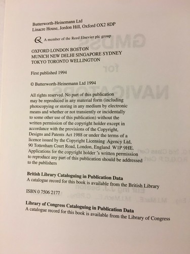 GMDSS for Navigators by John Seaton, Peter Smith (Hardback, 1994) - Foto 2 di 2