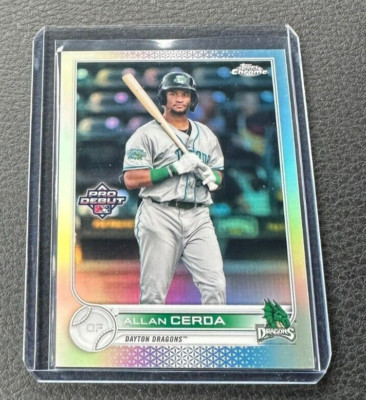 2022 Topps Pro Debut Chrome Allan Cerda Refractor 25/99