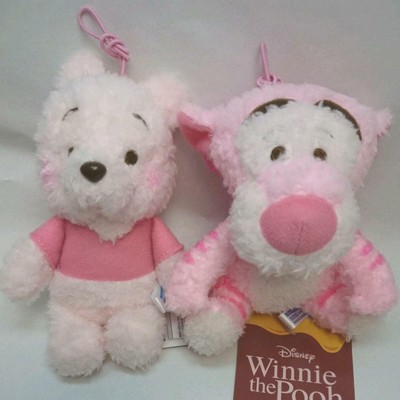Disney Winnie The Pooh Tigger Plush Toy 2 Set Pink Sakura Color Cherry Blossom