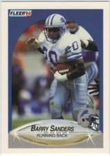 Barry Sanders 1990 Fleer Card 284