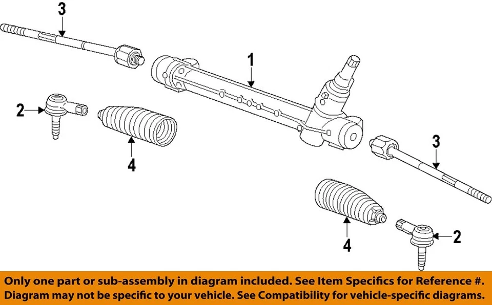 Used Rack and Pinion Assembly fits: 2014 Buick Encore  Grade A - Imagem 3 de 4
