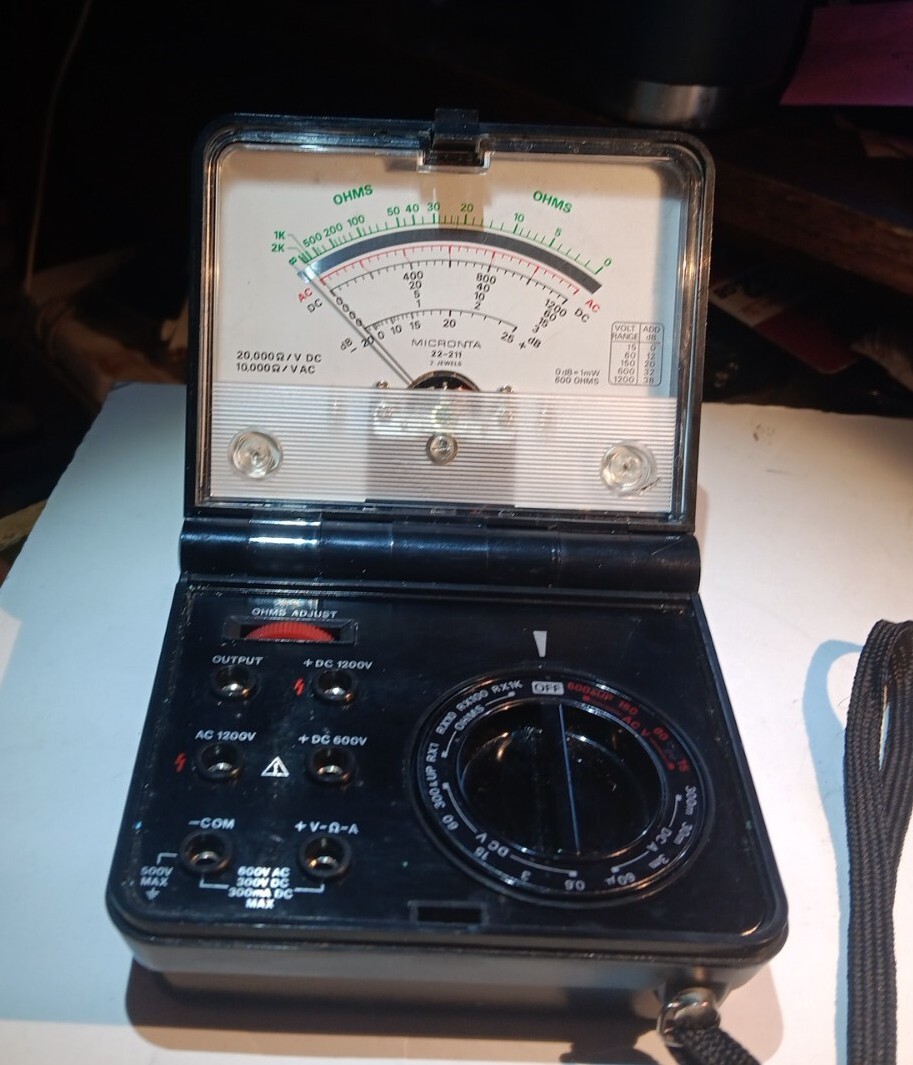 Multimeter 211b Micronta 22-211 Analog Multimeter. Fully Tested | eBay