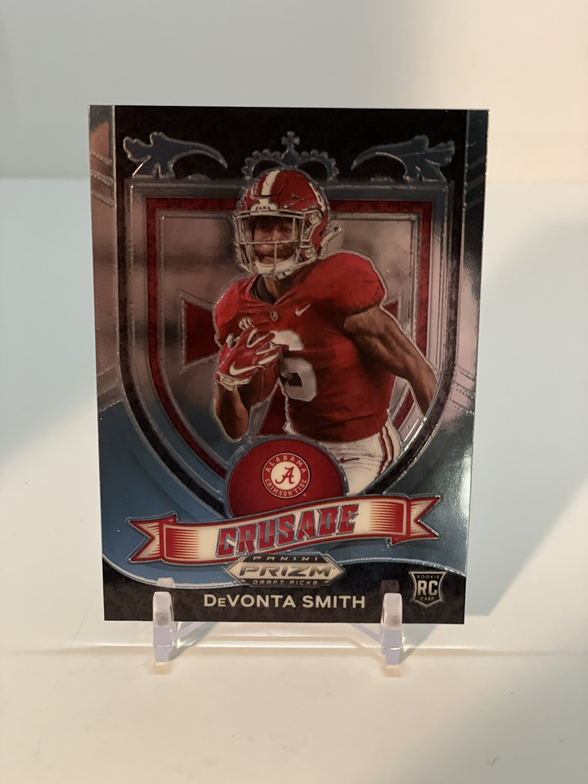 2021 Panini Prizm Draft Picks DeVonta Smith Crusade RC Rookie Card # 165 Alabama