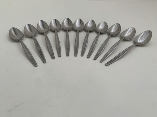 Vintage MCM EKCO ETERNA Schwesternschaft Gelassenheit strukturiertes brutalistisches Besteck (45 Teile.) - Bild 10 von 17