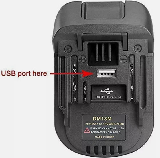 Battery Adapter Converter Compatible with Makita 18v Bl1830 Bl1860 To Dewalt 18v Power Tools