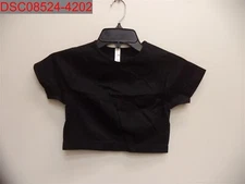 NWOT - Kiwi Rata Women's Black Seamless Short Sleeve Crop Top, Size S X002J0435N