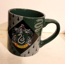 Harry Potter SLYTHERIN House Crest Green  Gray Ceramic14oz