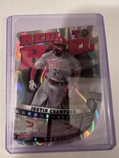 2023 Bowman’s Best Justin Crawford REEL TO REEL DIE-CUT Lava Refractor /50 RR-23