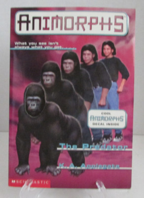Animorphs: #5 The Predator - Katherine A. Applegate 1st Ed. w/Decal ...