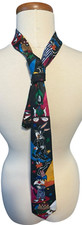 Vintage Looney Tunes Mania Tie 1993 Warner Bros Bugs Bunny Taz Marvin Daffy Duck
