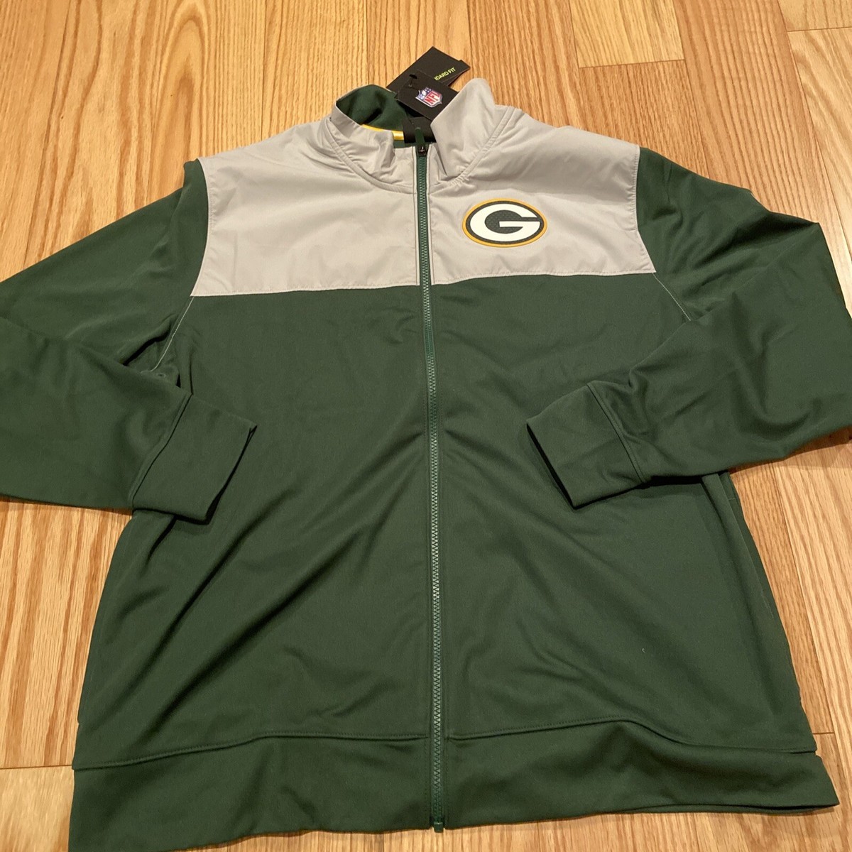 Nike NFL Green Bay Packers Full Zip Jacket Men Size XL NKB6
