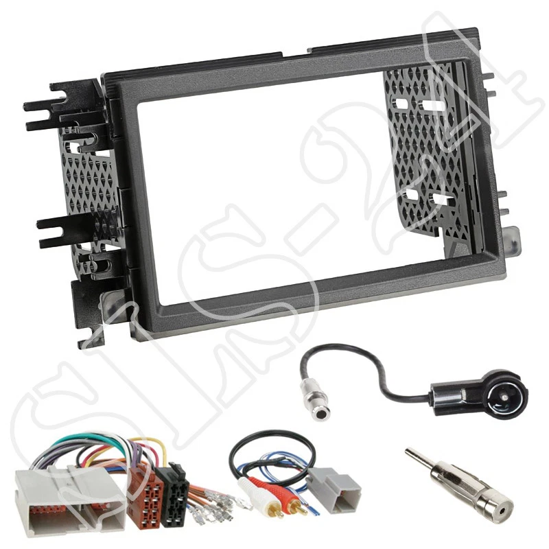 FORD MUSTANG F-150 Autoradio 2-DIN Einbaurahmen Radioblende ISO Adapterkabel SET - Bild 1 von 1