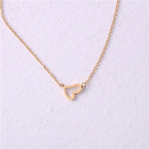 Fashionable Initial & Love Pendant Necklace