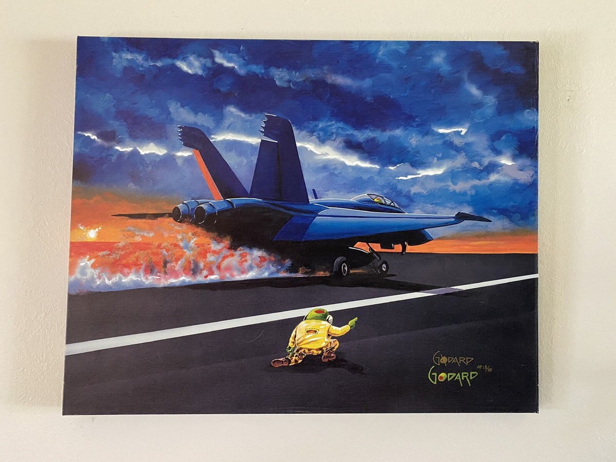 洋書 For Ever Godard Michael Godard - Navy Runway Model - Artist Proof - AP 18/50