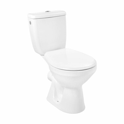 Stand Wc Mit  Spülkasten aus Keramik inkl. Wc Sitz  Eco Mode 3/6 L Taste NEU TOP