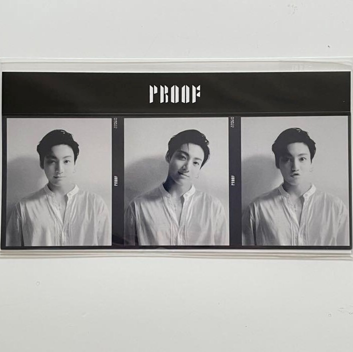 BTS Proof weverse 特典  グク　３カットフォト BTS - PROOF WEVERSE SHOP POB PHOTO CARD 3CUT PHOTO POST CARD