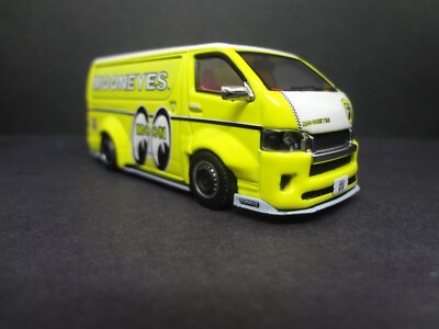 Tarmac Toyota Hiace widebody MOONEYES yellow 1:64 scale diecast | eBay