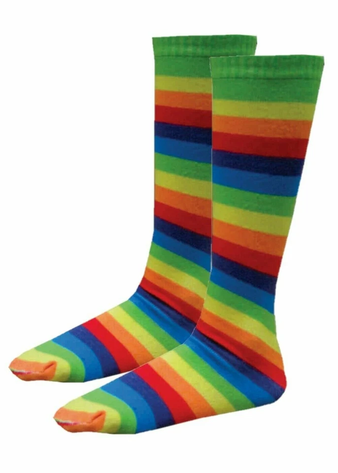 Calcetines hasta la rodilla Dress-Up-America Clown - Calcetines hasta la rodilla para niños - Talla única Foto 4 de 4