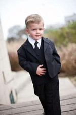 Wedding Black Suit Page Boy Suit Dinner Suit Prom Suit Boy Suit 3 Piece Party