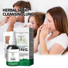 Natural Herbal Lung Cleansing Spray Throat Relief Oral Health Care Support 20ml