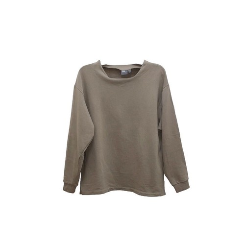 Asos Tan Oversized Square Neck & Split Hem 100% Cotton Terry Sweatshirt XS/S