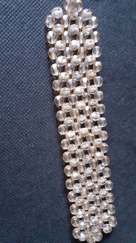 BRACCIALETTO DONNA CON PERLINE CON CHIUSURA A MOSCHETTONE Swarovski REGALI - Foto 6 di 7