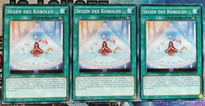 3x Segen des Kobolds MP17-DE156 Common 1.Auflage DEUTSCH PLAYSET NM Yu-Gi-Oh