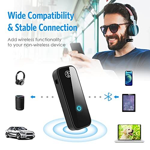 Adaptador inalámico para coche con transmisor y receptor Bluetooth - Imagen 7 de 7