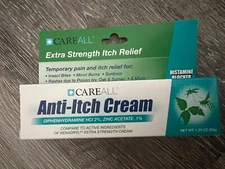 Anti-Itch Cream Diphenhydramine 2 %- Extra Strength 1.25oz ( CareAll)
