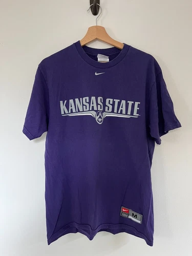 Nike Kansas State T Shirt Mens Medium Purple Vintage Team University Football