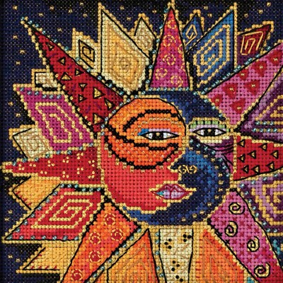 Sun and Moon Dance Cross Stitch Kit Mill Hill 2018 Laurel Burch Celestial