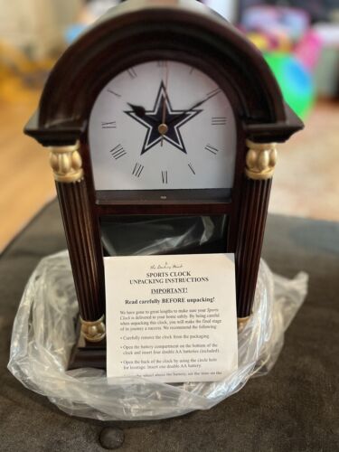 Brand New In Box Rare Danbury Mint Dallas Cowboys Clock - Picture 3 of 8