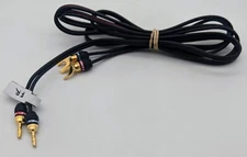 Monster Cable Banana-Spade 24k Gold Contact w/ GearIT 14AWG 90” LONG