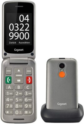 Gigaset GL590 GSM Handy  für Senioren; mit SOS-Notruf, Farbdisplay 2,8  