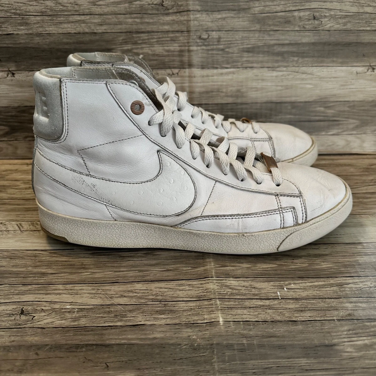 Nike blazer shop high white leather