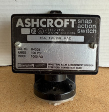Ashcroft B420B Pressure Switch 15A, 125/250 VAC, 400 PSI Range