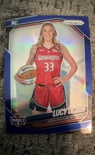 2025 Panini Prizm WNBA - Rookie Variation Lucy Olsen #145 Blue Prizm /199 (RC)