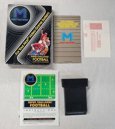 Super Challenge Football for Atari 2600 Complete In Box CIB (A022)