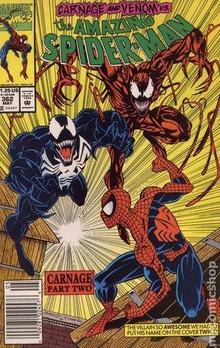 Amazing Spider-Man #362A.N VF- 7.5 1992 Stock Image