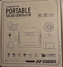 Portable Generator  Lithium Battery Solar Capable