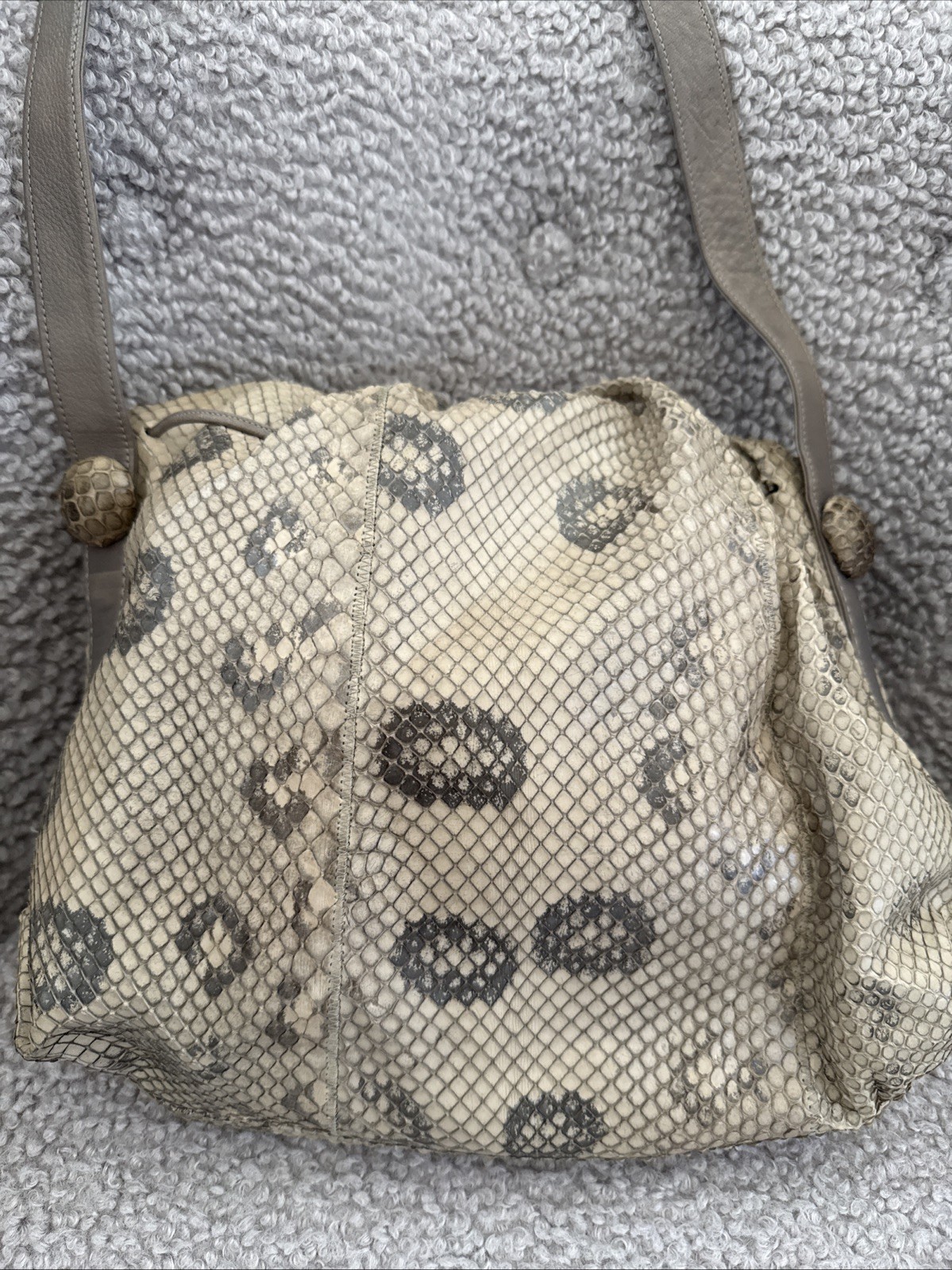 CARLOS FALCHI PYTHON SNAKESKIN CROSSBODY BAG Vint… - image 2