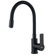 Flexible Kitchen Sink Mixer Tap Single Lever with 360° Swivel Hose, Water-Saving