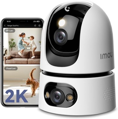 Imou Dual-Lens 2K+2K Indoor Überwachungskamera, House Security Camera 360° Full