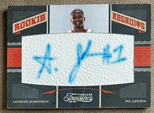 2010-11 Timeless Treasures Rookie Recruits Autograph #134 Armon Johnson /299 RC