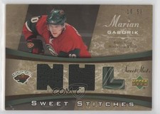 2006-07 Upper Deck Sweet Shot Stitches Dual 10/50 Marian Gaborik #SS-MG n1u