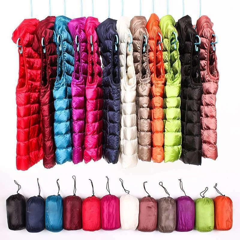 Warm Ultralight Coat Warmer Jacket Gilet Waistcoat Down Vest Sleeveless Ladies - Image 2 of 4
