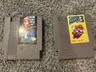 Nintendo NES Super Mario Bros 1 And 3 Game Cartridges Clean and Tested