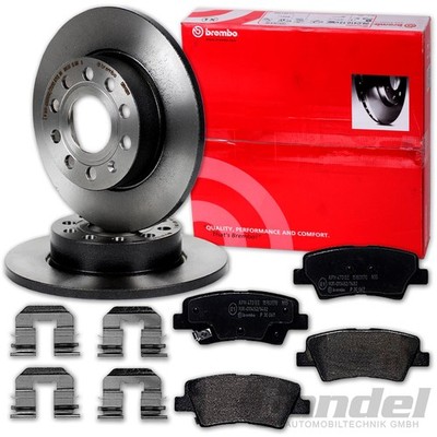 brembo BREMSSCHEIBEN 284mm + BELÄGE HINTEN passend für KIA CEED JD