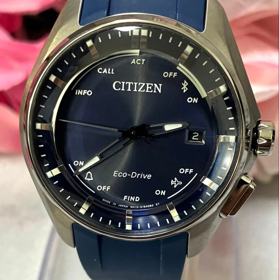 Citizen Eco-Drive Bluetooth W410 Navy Watch Naomi Osaka Model Tested - image 3 of 4